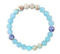 AMSLSIU Braccialetto di perline di pietra originale alla moda Fortuna ed energia positiva per la Perline pietra originali alla moda