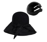 AMSLSIU Cappello da ciclista a forma di casco da surf, cappello da pescatore per adulti, elegante, da sole, con ventilazione, comfort, resistente agli urti,