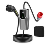 AMSLSIU Caricabatterie EV ABS da 11 KW Tipo 2 Caricatore EV portatile Caricatore EV Cavo di ricarica Tipo 2 Con potenza di ricarica regolabile Durevole