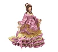 AMSLSIU Casa delle bambole in miniatura in porcellana, bambole vittoriane splendidamente realizzate con dettagli espressivi realizzati porcellana, le articolazioni delle spalle e anche possono