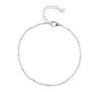 AMSLSIU Cavigliera Squisite Perline di Metallo Cavigliere Stile Semplice Cavigliere da Donna Regali di San per Valentino Catene per Piedi per Office Lady