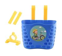 AMSLSIU Cestino anteriore per bicicletta per bambini resistente, accessori facili da installare, contenitore impermeabile per bambine, cestino anteriore per bicicletta, manubrio