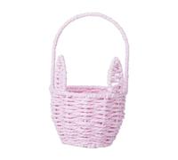 AMSLSIU Cestino pasquale da picnic per decorazioni da giardino, un regalo indispensabile per la celebrazione della Pasqua. Il fiore è robusto, Rosa, 21x12.5x8.5 centimetri