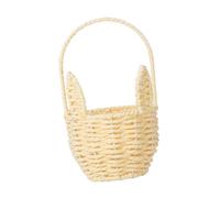 AMSLSIU Cestino pasquale da picnic per decorazioni da giardino, un regalo indispensabile per la celebrazione della Pasqua. Il fiore è robusto, Giallo, 21x12.5x8.5 centimetri