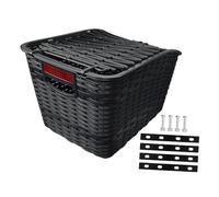 AMSLSIU Cestino per bicicletta per cani e organizer per articoli vari, con portanza elevata e coperchio per riporre in modo sicuro gli oggetti durante i viaggi in bicicletta, cestino posteriore per