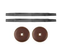 AMSLSIU Cinghia per piatti resistente Cinghia per piatti con cuscinetti in similpelle di lunga durata Strumento da marcia Pacchetto conveniente incluso di ricambio, Marrone scuro, Cinturino 40x3cm