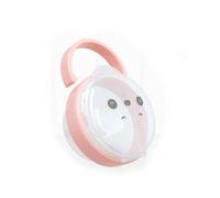 AMSLSIU Clip per scatola di immagazzinaggio per ciuccio per bambini PP Cartoon Custodia per capezzoli per bambini appena nati Riutilizzabile Supporto per organizzazione di succhietti portatili, Rosa