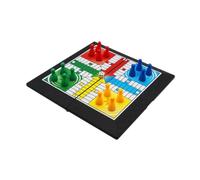 AMSLSIU Coinvolgi da a sei giocatori in un divertente gioco da tavolo Ludo Flying Chess con tavola pieghevole per un'esperienza di gioco serale emozionante. Scacchi viaggio con strategia