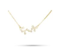 AMSLSIU Collana dell'amicizia con strass a tema costellazione Ins Friends Gift Confortevole squisito con ciondolo con scheda di visualizzazione, Scorpione d'oro