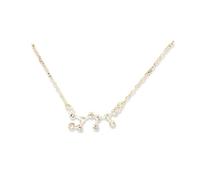 AMSLSIU Collana dell'amicizia con strass a tema costellazione Ins Friends Gift Confortevole squisito con ciondolo con scheda di visualizzazione, Oro Sagittario