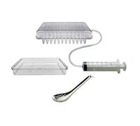 AMSLSIU Creatore di caviale molecolare Funzionamento semplice per risultati ad efficienza Utensili per cucchiaio da gastronomia per PC senza BPA Iniettore di uova pesce