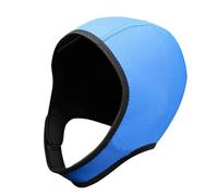 AMSLSIU Cuffia da Surf per Donne, Uomini e Bambini, Cappuccio da Sub in Neoprene da 3 mm con Cinturino sotto Il Mento, per Lo Snorkeling e Le Avventure Sportive acquatiche, Blu, 3 Millimetri