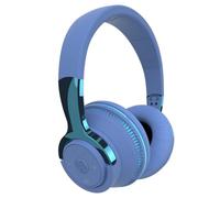 AMSLSIU Cuffie wireless RGB H2 Cuffie stereo con cancellazione del rumore pieghevoli compatibili con Bluetooth all-inclusive con luce a LED, Blu