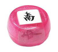 AMSLSIU Dadi multi-lato, dadi cinesi per Mahjong, per feste in acrilico, entusiasmanti accessori per feste per gli amanti dei giochi da tavolo, tessere per, rosa, 4.35 cm