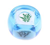 AMSLSIU Dadi multi-lato, dadi cinesi per Mahjong, per feste in acrilico, entusiasmanti accessori per feste per gli amanti dei giochi da tavolo, tessere per, blu chiaro, 4.35 cm