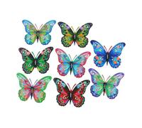 AMSLSIU Decorazione da parete Forma facile ed elegante Atmosfera naturale Applicazione per interni ed esterni Le sculture da parete hanno una forma elegante Farfalle in metallo Decorazioni artistiche