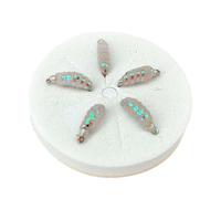 AMSLSIU Esche da Pesca a Mosca Premium, Esche morbide per Acqua per Dolce e salata, trote, salmoni e spigole, per Gli Appassionati di Tutto Il Mondo, Artificiali, da Mosca con, Bianco, 14#