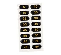 AMSLSIU Etichette identificative del peso degli accessori per attrezzature da fitness aiutano gli utenti ad allenarsi facilmente. Etichette impilabili. Adesivi per attrezzature