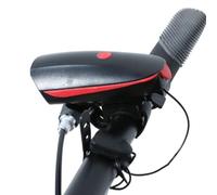 AMSLSIU Faro LED per Bici 5 Suoni Lampada di Sicurezza Ricarica Accessori per l'equitazione all'aperto per Bicicletta Attrezzatura per Lo Sport in Bicicletta