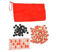 AMSLSIU Fiches da bingo, pezzi da gioco vintage, tessere bingo classiche, giochi di gruppo e divertimento in famiglia, creare insieme ricordi duraturi, fai te, artigianato, giochi tradizionali per le