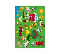 AMSLSIU Giocattoli in feltro fai-da-te Story Board educativo per bambini in età prescolare Puntelli didattici per genitori e bambini Accessorio per la decorazione , Azienda agricola