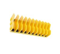 AMSLSIU Il rack di stoccaggio per taglierina a facile espansione semplifica l'organizzazione degli strumenti Rack di stoccaggio per pinze ABS a 10 slot antiscivolo e staccabile, giallo