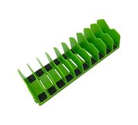 AMSLSIU Il rack di stoccaggio per taglierina a facile espansione semplifica l'organizzazione degli strumenti Rack di stoccaggio per pinze ABS a 10 slot antiscivolo e staccabile, verde