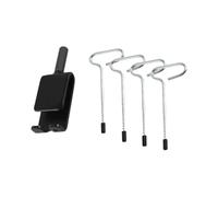 AMSLSIU Kit di Attrezzi per Ancoraggio su Ghiaccio per impieghi gravosi, Include Adattatore per Trapano per Ancoraggio su Ghiaccio, Viti a Spirale, Materiali per l'installazione
