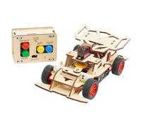 AMSLSIU Kit fai da te per auto RC, sussidi didattici, mini kit di modelli di auto giocattolo telecomandate, coinvolgi i bambini in divertenti attività apprendimento, assembla esperimenti scientifici,