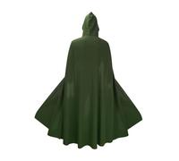 AMSLSIU Mantello da strega unisex per donne e uomini, aggiunta al mantello di Halloween per completare il look del costume medievale con cappuccio in lino, accessorio per costume