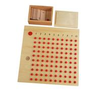 AMSLSIU Materiali didattici in legno per l'apprendimento della matematica, gioco per bambini che gettano solide basi nella matematica attraverso attività di