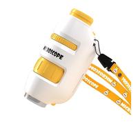 AMSLSIU Microscopio con ingrandimento ad definizione per l'educazione scientifica Sono disponibili di fette di piante varie categorie, Versione portatile【18】