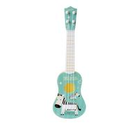 AMSLSIU Mini chitarra giocattolo musicale educativo precoce per bambini con attraente zebra, impara le note di base e i modelli ritmici, i bambini giocano con un giocattolo musicale educativo precoce.