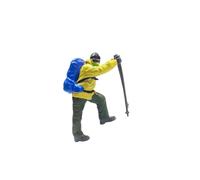 AMSLSIU Miniature Scene Layout Tiny People Figures Diorama Decorazione Per Scala 1/87 Modello Decorazione per la casa Fine Workmanship People Figures Modello, Giallo e Blu, 1:64