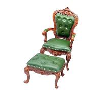 AMSLSIU Modello decorativo di sedia e sgabello per casa delle bambole Alla scoperta del divertimento degli spazi abitativi in miniatura e miglioramento del tempo di gioco dei bambini Modello sedia in