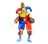 AMSLSIU Modello di Clown Bambola arlecchino Bambola da Clown con Decorazione per l'home Office Che è Durevole. La del Indossa Abiti e Trucchi squisiti. Modello di arlecchino con Vestito