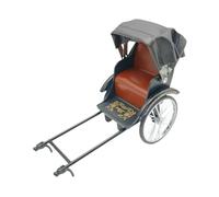 AMSLSIU Modello realistico di auto in lega con tettuccio, risciò d'epoca, con doppia opzione di visualizzazione, decorazione per la casa, pezzo dal design intricato, fornito come singola unità nella