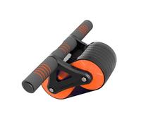 AMSLSIU Muscoli della ruota addominale Rullo ABS dimagrante Unisex Dispositivo per bodybuilding a doppia ruota Supporto per gomito Attrezzatura da palestra, Arancia