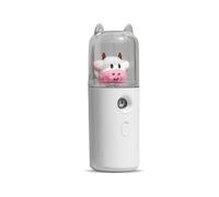 AMSLSIU Nebulizzatore Maker Portatile 30ml Umidificatore Fogger Face Steamer Nebulizzatore da viaggio Strumento per la cura della pelle Strumento di bellezza, Tipo 1 Bianco