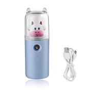 AMSLSIU Nebulizzatore Maker Portatile 30ml Umidificatore Fogger Face Steamer Nebulizzatore da viaggio Strumento per la cura della pelle Strumento di bellezza, Tipo 1 blu