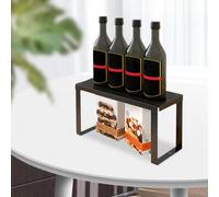 AMSLSIU Organizzatore salvaspazio per ripiani da cucina, facile da installare, per armadi, studi e dispensa. Ci sono 4 cuscinetti antiscivolo in silicone sul fondo di ogni, S