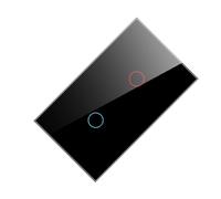 AMSLSIU Pannello interruttori a parete Interruttori luce wireless intelligenti sensibili in vetro temperato per domestico Regolatore di luce di modifica, Tipo 2