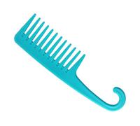AMSLSIU Pettine a denti larghi Spazzola per capelli districante Ampia applicazione Adatto ai capelli e alla pelle Plastica flessibile e facile da pulire Resistente, blu