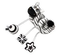 AMSLSIU Proller Giocattolo per Animali con cigolio in Bianco e, Comodo per seggiolini per Auto e passeggini, seggiolino per Auto in Peluche, Giocattoli per Bambini mobili, Tipo 3