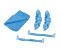 AMSLSIU Protezione delle dei Pattini da Ghiaccio Essenziale per Il Pattinaggio Artistico Materiali durevoli Prestazioni ottimali per Tutti i Tipi di Pattini, Azzurro, 32 cm