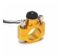 AMSLSIU Pulsante interruttore moto - Compatibilità duratura e ampia Interruttore di modifica accessori moto di bell'aspetto, d'oro