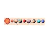 AMSLSIU Puzzle in legno del Per sistema solare Puzzle per lo sviluppo iniziale e le attività dei più piccoli Puzzle per ragazzi e ragazze I migliori regali per 3-6, Stile H