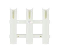 AMSLSIU Rack da Pesca scanalato Stoccaggio Portacanna in plastica Supporto per Pali Verticali per Barche Accessori per staffe 3 Tubi Forniture di Collegamento