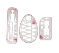 AMSLSIU Righello da sarta, strumenti per tracciare segni di cucito, modello di moda in plastica di qualità, eccellente per stilisti, sarto, fai da te, quilting, cucito, disegno,