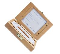 AMSLSIU Robusta e durevole scatola per denti da latte in legno per bambini Preziosi denti da latte sicura e protetta Custode della memoria della scatola per denti da latte in legno, Spagna